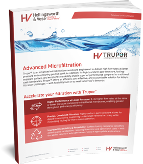Trupor® Microfiltration Membranes Trupor® Microfiltration Membranes